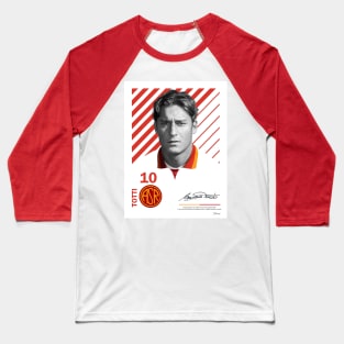 FRANCESCO TOTTI / VINTAGE POSTER LIMITED EDITION Baseball T-Shirt